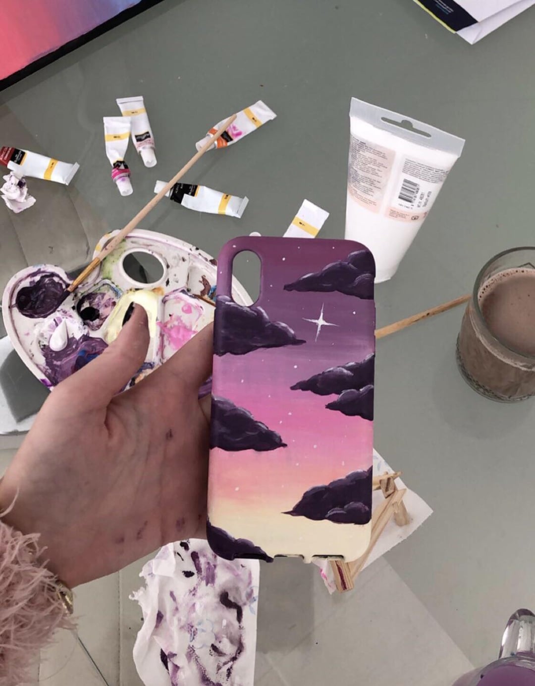 how to paint a phone case