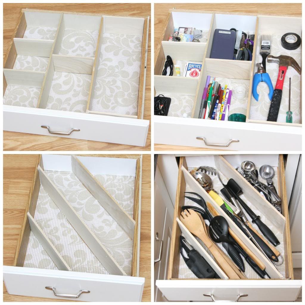 diy kitchen utensil drawer organizer