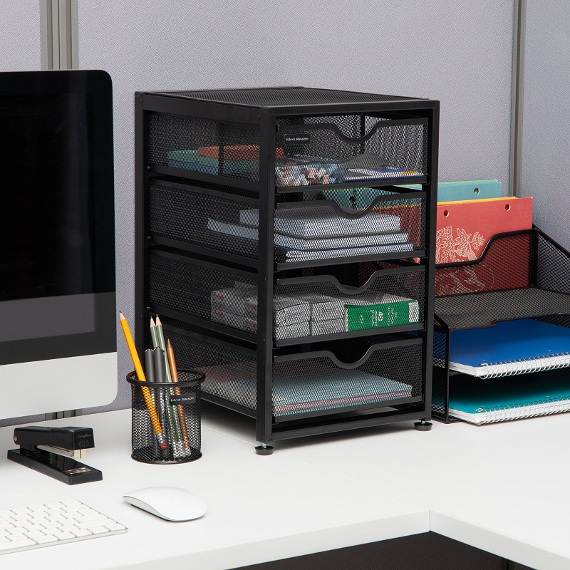 desktop organizer with drawer