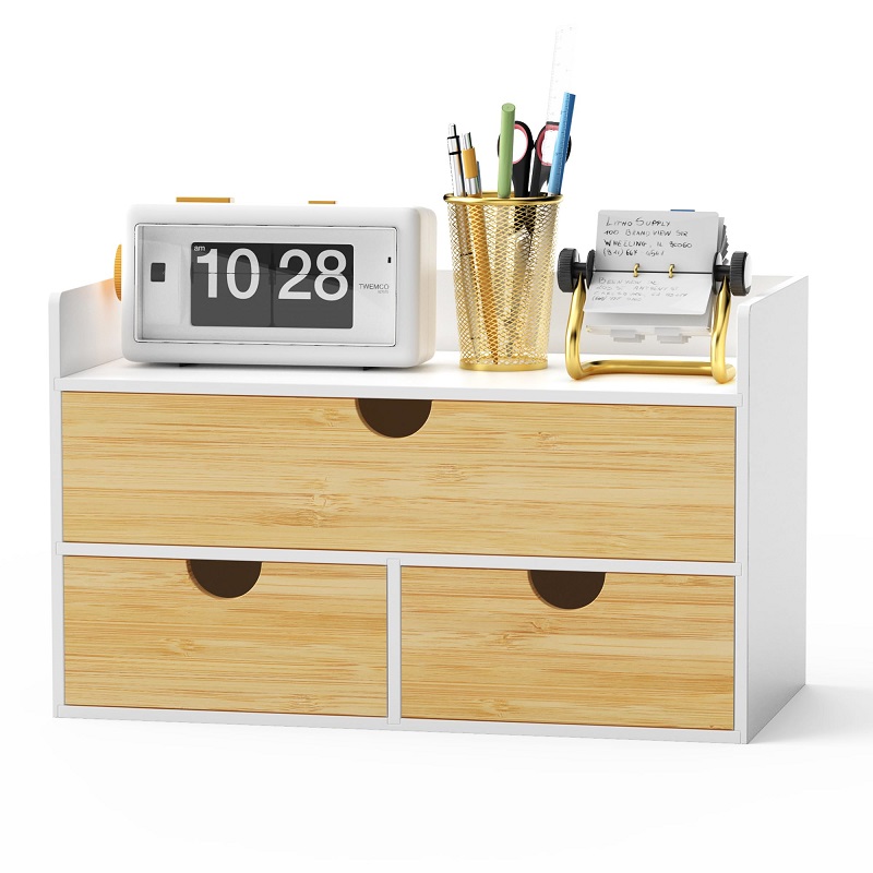 desktop organizer with drawer