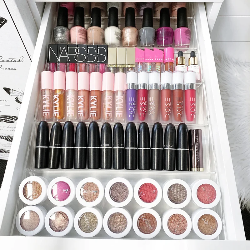 diy makeup drawer organizer