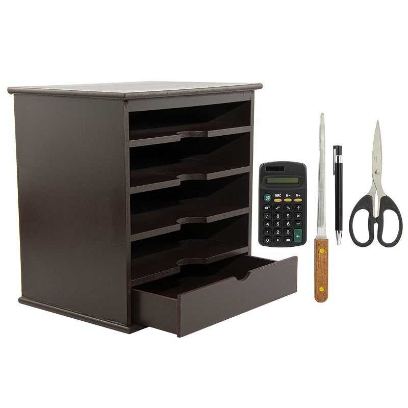 desktop organizer with drawer