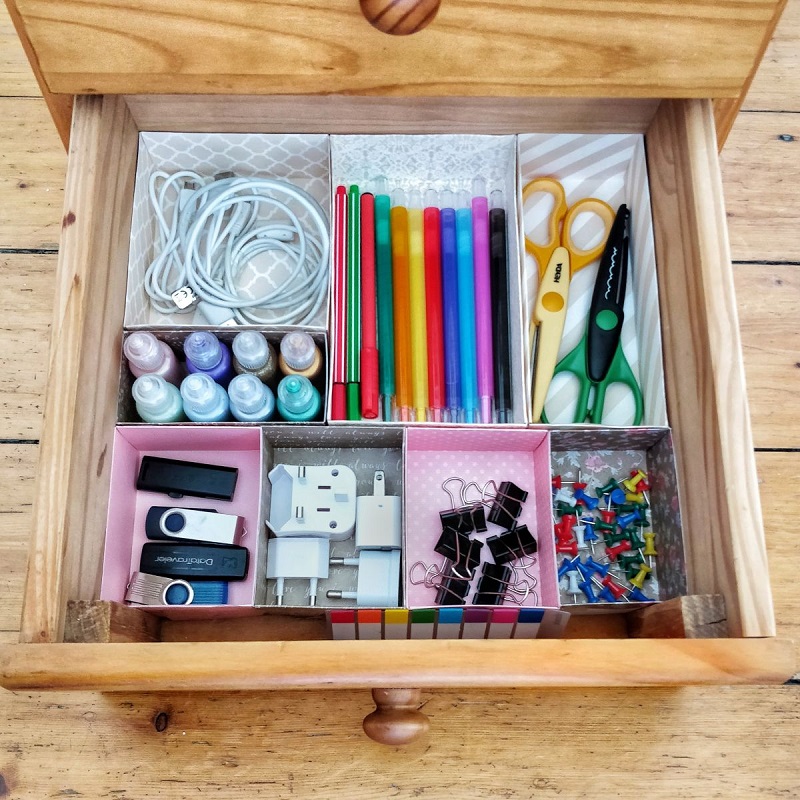 drawer organizer cardboard