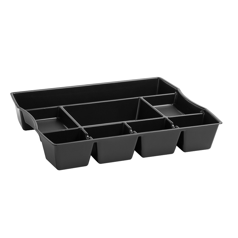 rubbermaid black plastic deep drawer organizer