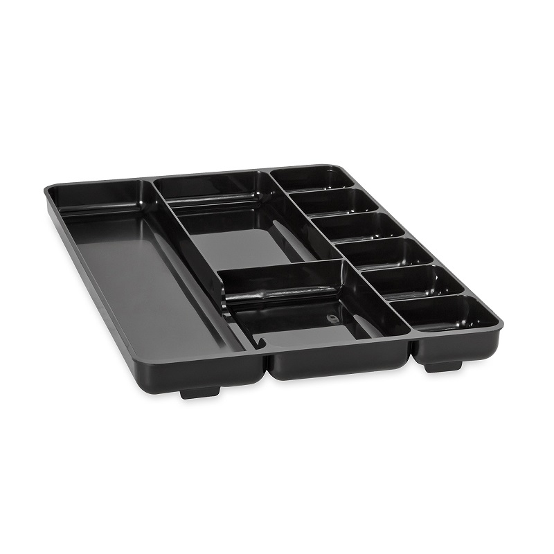 rubbermaid black plastic deep drawer organizer