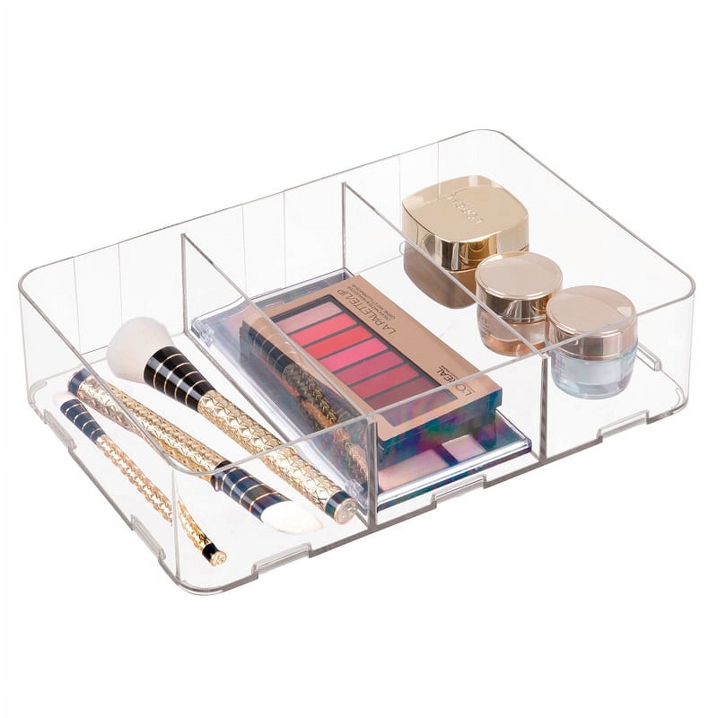 interdesign 3 drawer storage organizer clear