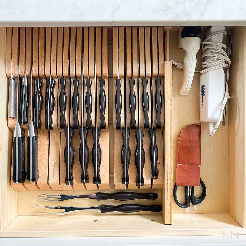 knife drawer organizer diy