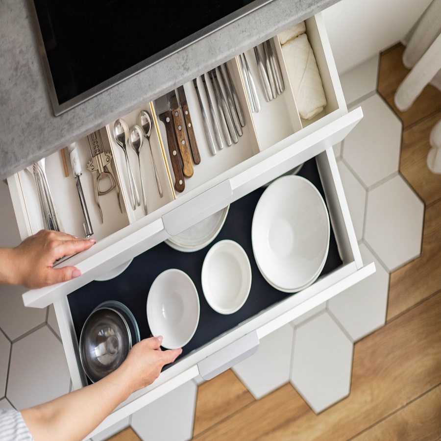 diy drawer organizer kitchen