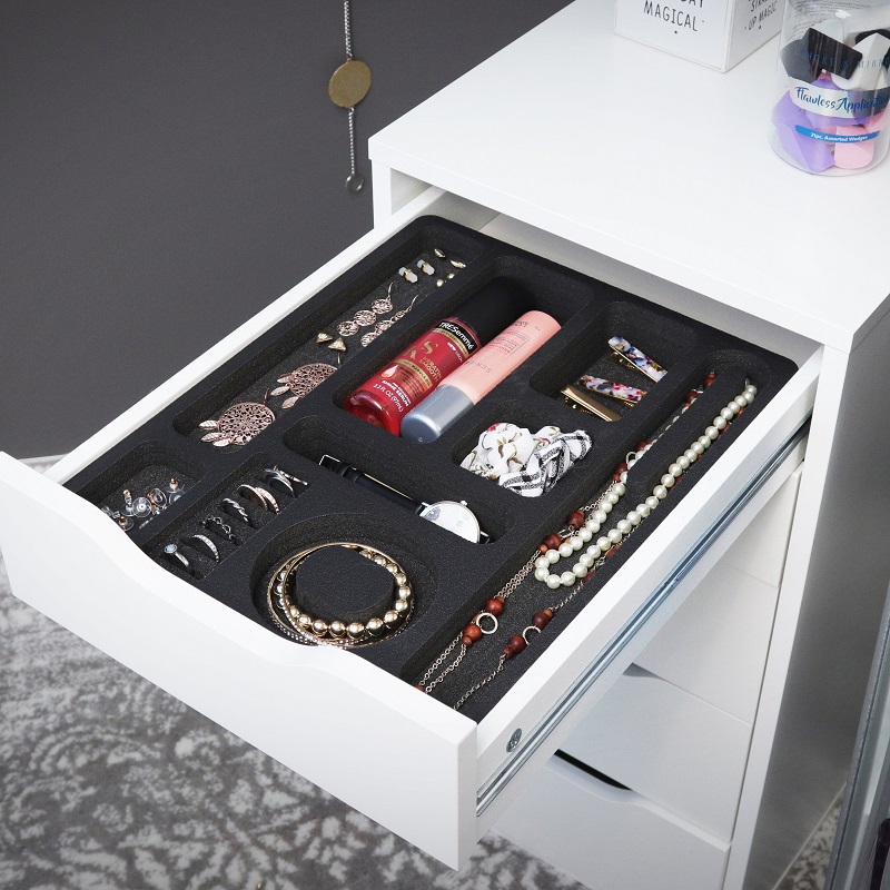 how to make a jewelry drawer organizer