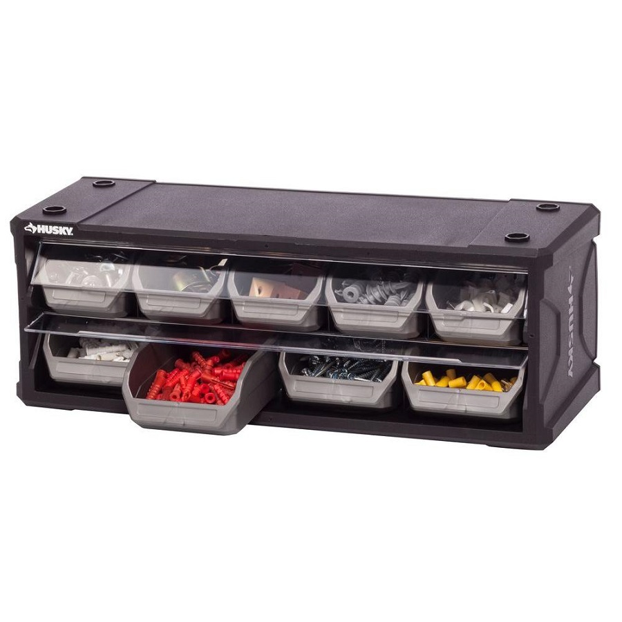 husky 28-drawer small parts organizer