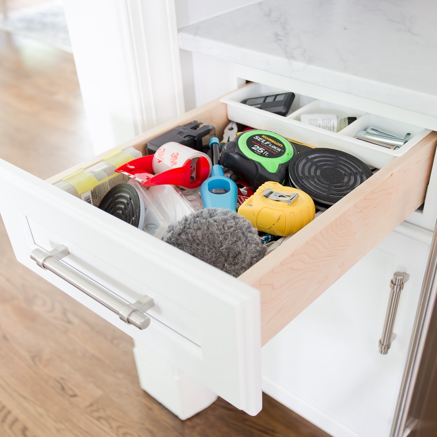 diy junk drawer organizer