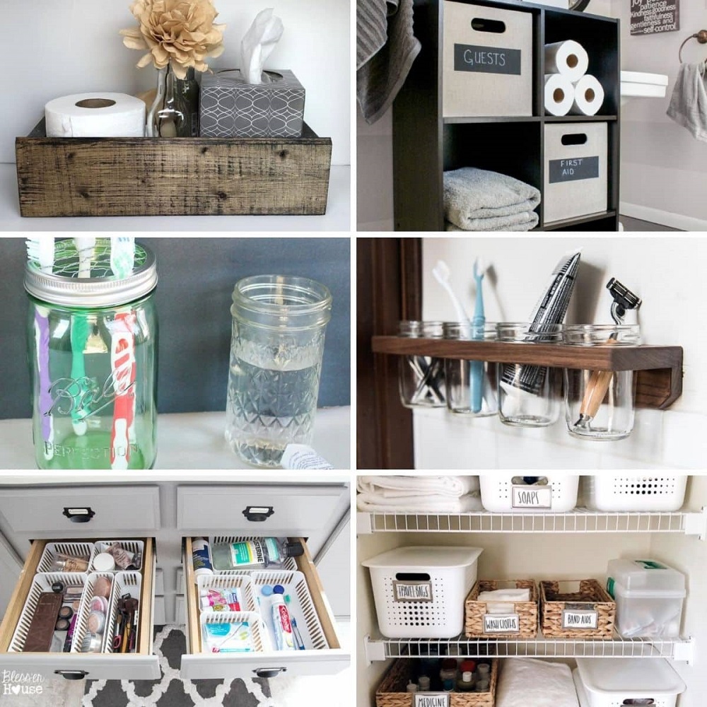 diy bathroom drawer organizer