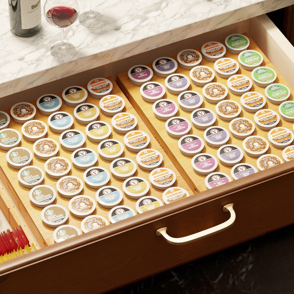 diy k-cup drawer organizer