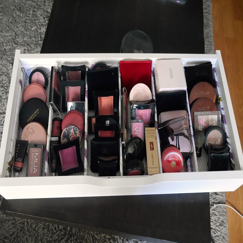 diy makeup drawer organizer