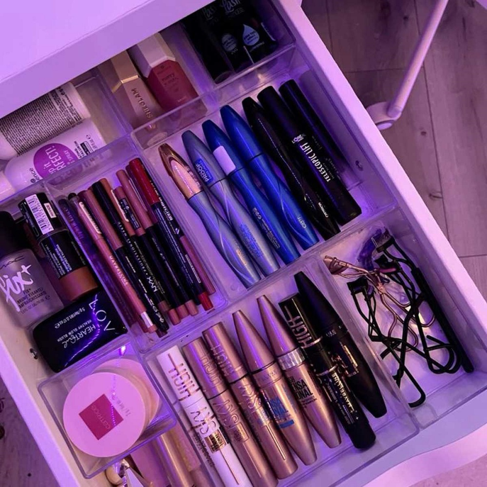 diy makeup drawer organizer