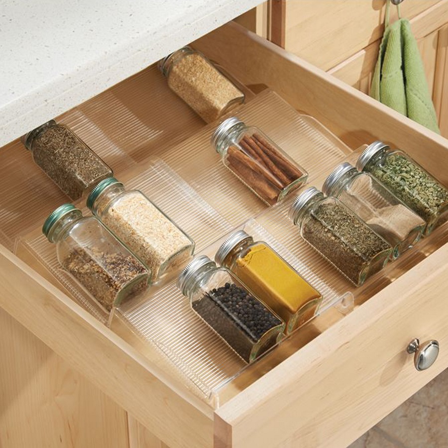 in-drawer spice organizer