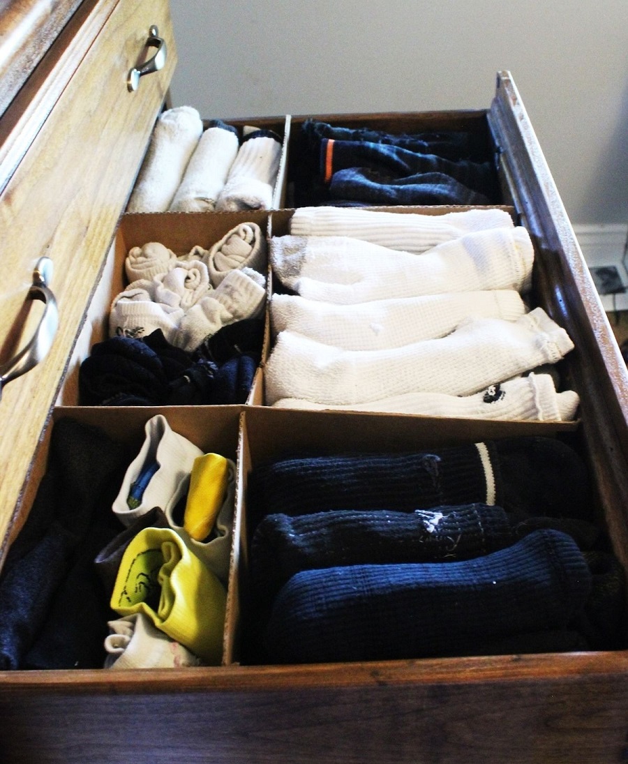 diy clothes drawer organizer
