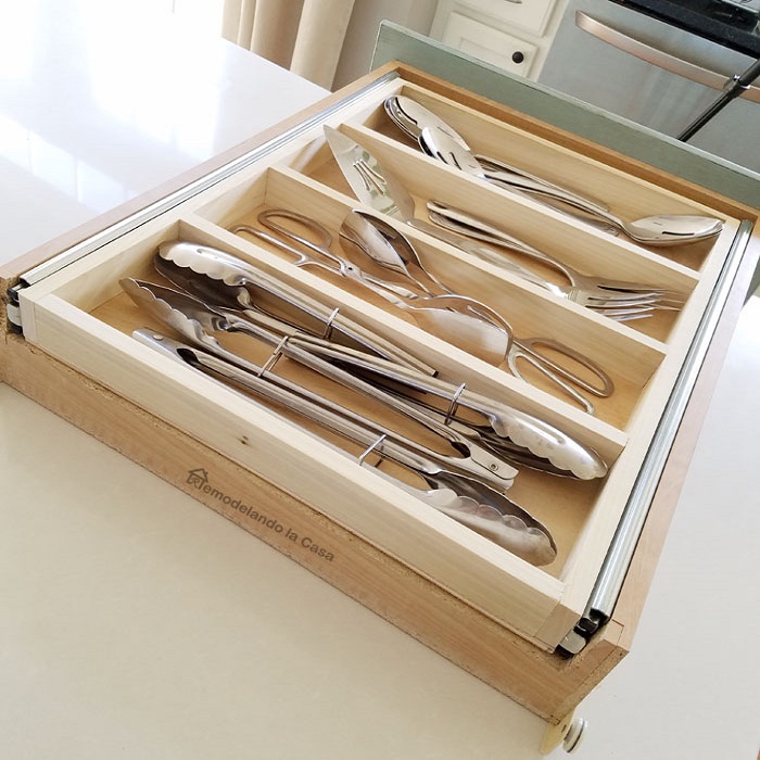 diy silverware drawer organizer