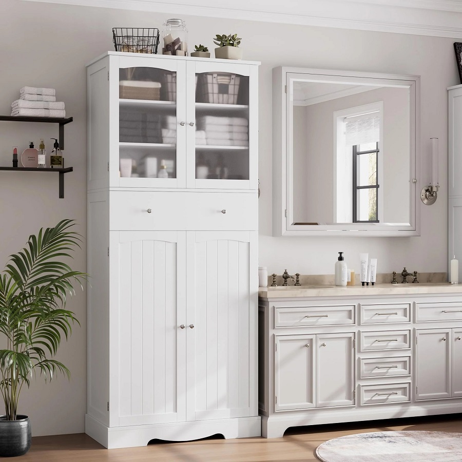 bathroom cabinet storage