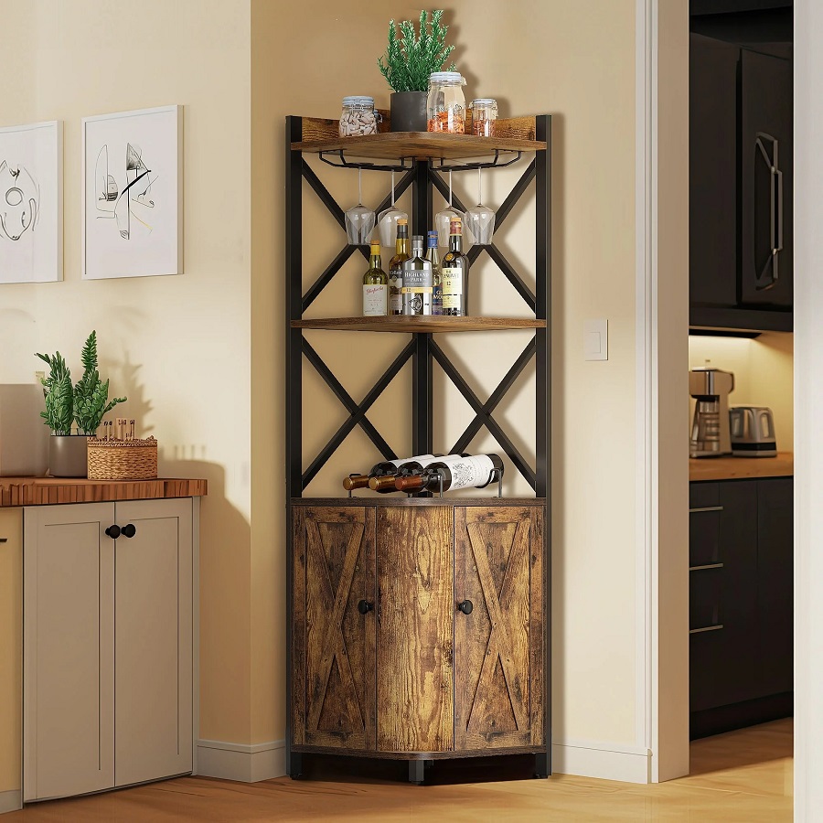 corner bar cabinet
